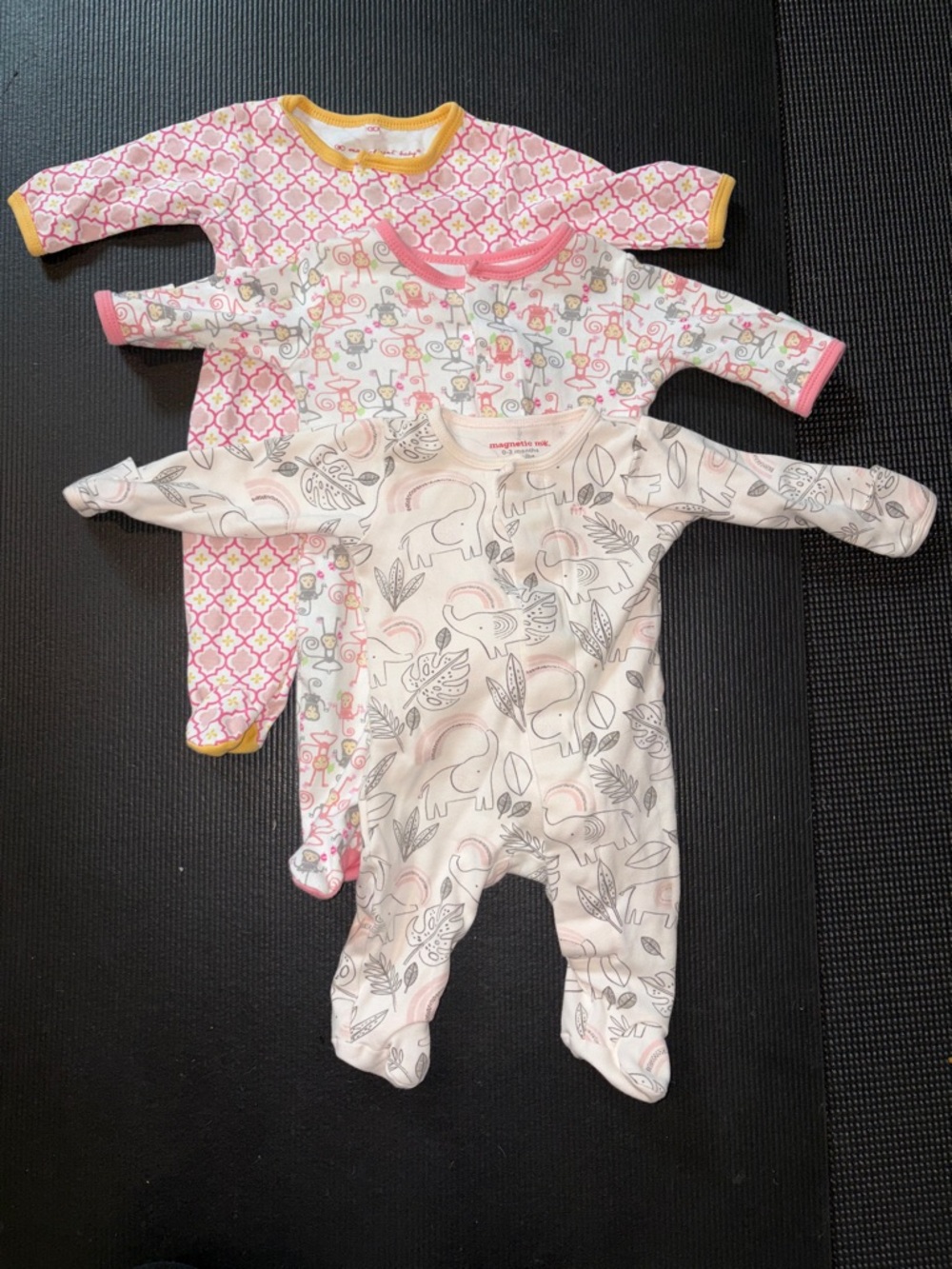 Magnetic me bundle - 3 footies 0-3m
